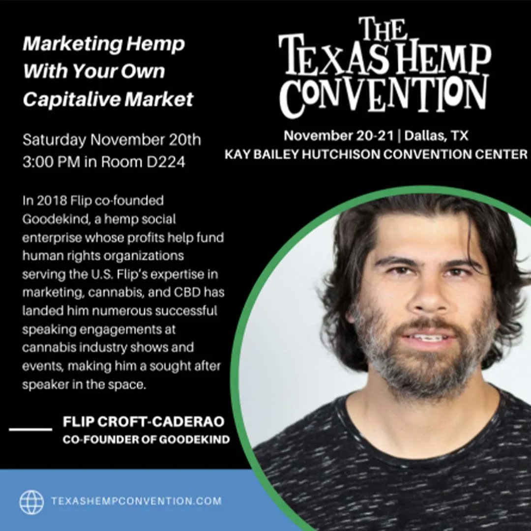 TexasHempCon's tweet photo. #Marketing for #hemp products is challenging. Learn the latest tips and tricks at the #TexasHempConvention this November 20-21 in Dallas, Texas featuring more than 100 educational sessions throughout the weekend! Plus, save 60% on tickets:

https://t.co/cveXtxvygZ https://t.co/atAUsTbMBv