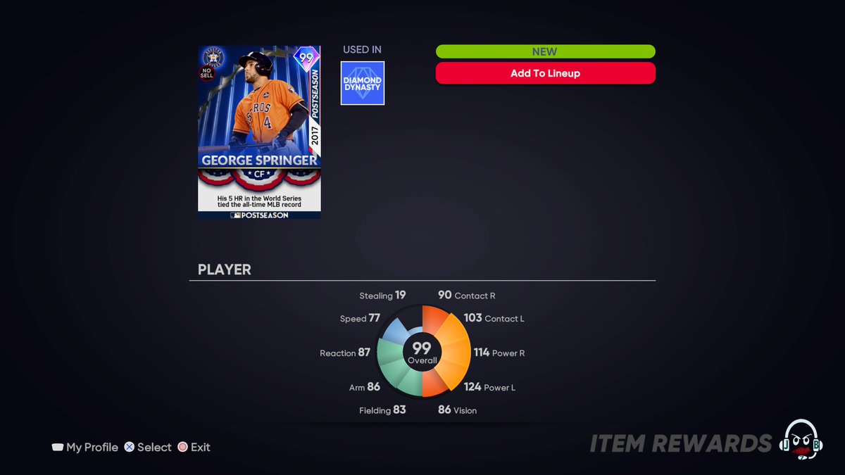 JBeisbol7TTV's tweet photo. Sup George #PS5Share, #MLBTheShow21 #Postseason #SupportSmallStreamers #Gamer #Baseball #BayAreaStreamer #Twitch #StreamCaster #DiamondDynasty #SupportSmallStreams #TwitchStreamer #GamingTwitter https://t.co/mzPJHkNNtc