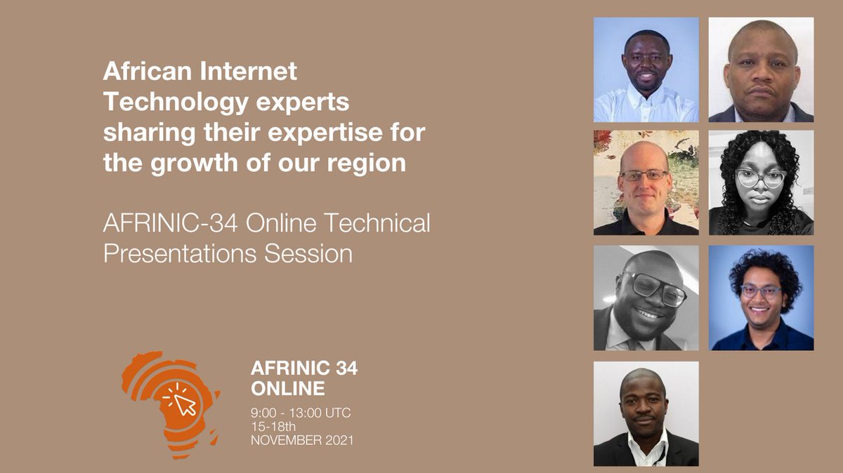 Catch the Technical presentations on Internet Development in Africa during the AFRINIC-34 Online. Join us!

#AFRINIC34 #AFRINIC34Online #afrinic #weareafrinic #internet #tech #africa