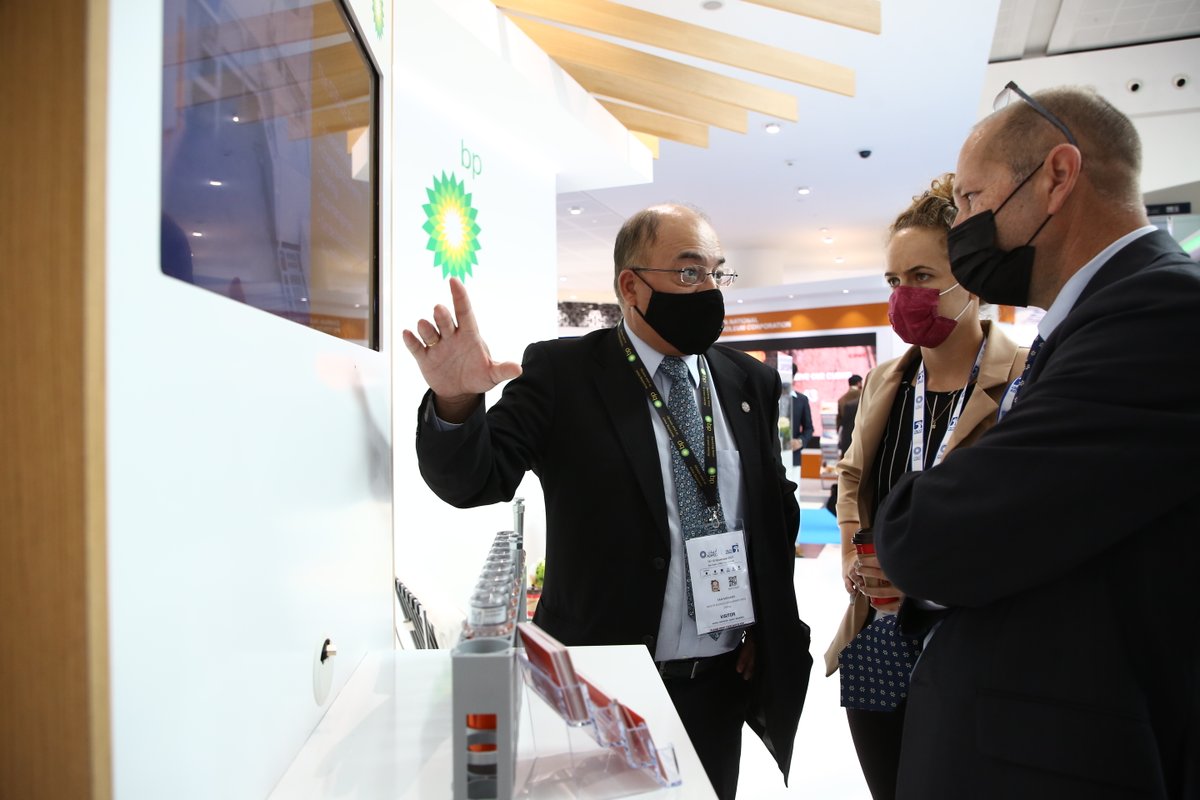 bp_MIddleEast's tweet photo. Don’t forget to stop by stand A20 to meet our team and discuss our new strategy and our Middle East business. Make sure to catch the Rubik’s cube show to find out how we’re working to help solve the climate change puzzle. #ADIPEC2021 #bp https://t.co/aPyAjHGGXx
