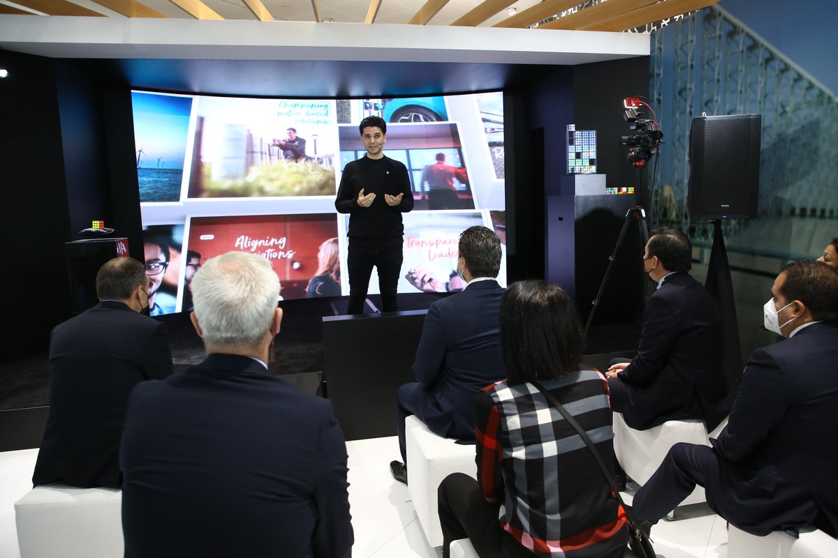 bp_MIddleEast's tweet photo. Don’t forget to stop by stand A20 to meet our team and discuss our new strategy and our Middle East business. Make sure to catch the Rubik’s cube show to find out how we’re working to help solve the climate change puzzle. #ADIPEC2021 #bp https://t.co/aPyAjHGGXx