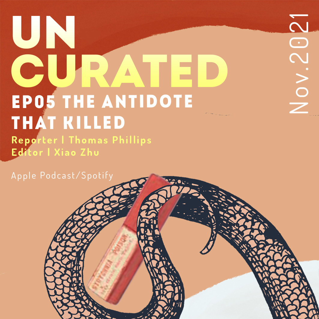 Strychnine — a deadly poison used by assassins in murder mysteries, or a 19th century “remedy” for snake bites? In the latest episode of #Uncurated, <a href="/ThomasVPhillips/">Thomas Phillips</a>  and <a href="/mia77zz/">Xiao Zhu</a> explore a cure that may have been worse than the disease. 

#uncuratedpod #history #snakes #poison