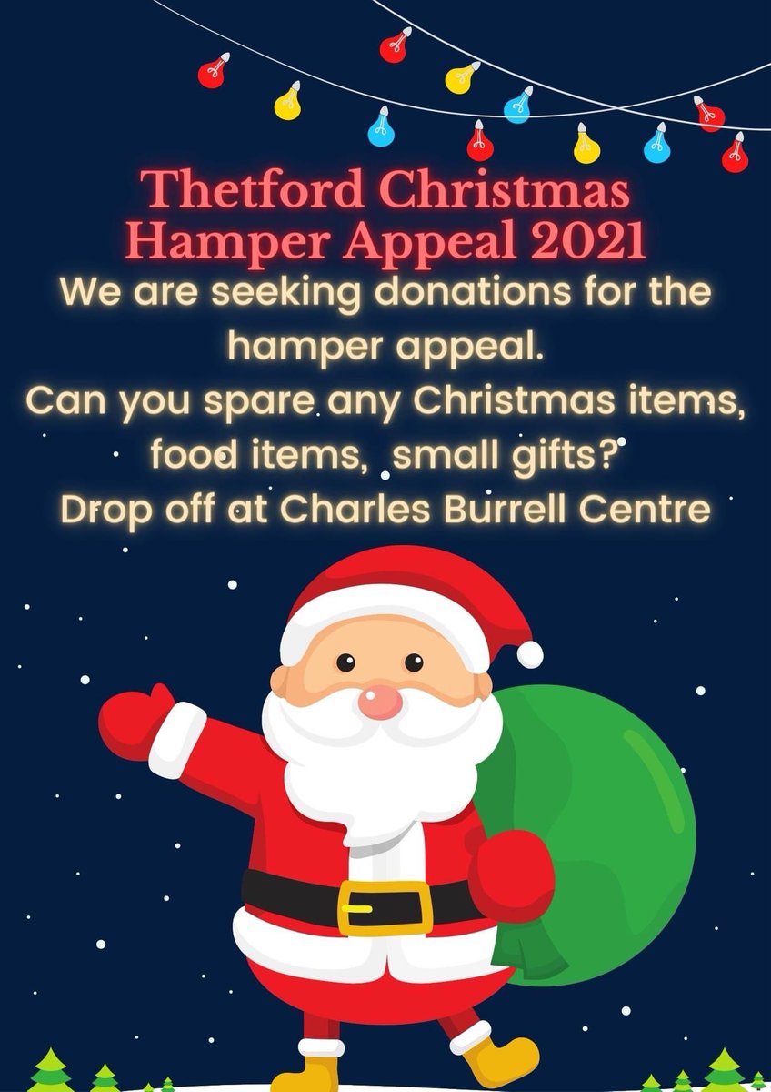 100marathons's tweet photo. Thetford Christmas Hamper appeal is under way. Are you able to help with a donation or nominate someone who would benefit from a hamper. 2020 we delivered 100 hampers this year we would like to increase distribution #thetford #breckland #norfolk #christmas #bbcnorfolk https://t.co/q4vUBm4bqf