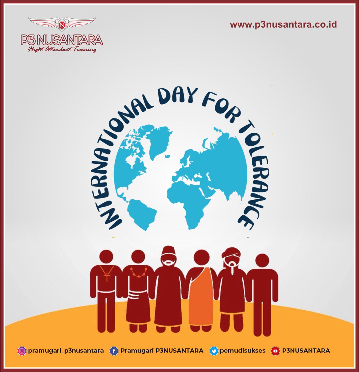 PemudiSukses's tweet photo. Happy Internasional Day for Tolerance ❤️.
Dunia Aviasi adlh salah satu tempat berkumpulnya manusia dari berbagai suku bangsa, budaya, ras, agama yg mencampur baur menjadi satu. Sehingga TOLERANSI jg mjd slh satu dasar utama utk vs berkarir di dunia aviasi ini.
#sekolahpramugari https://t.co/XCyHJdNCg2