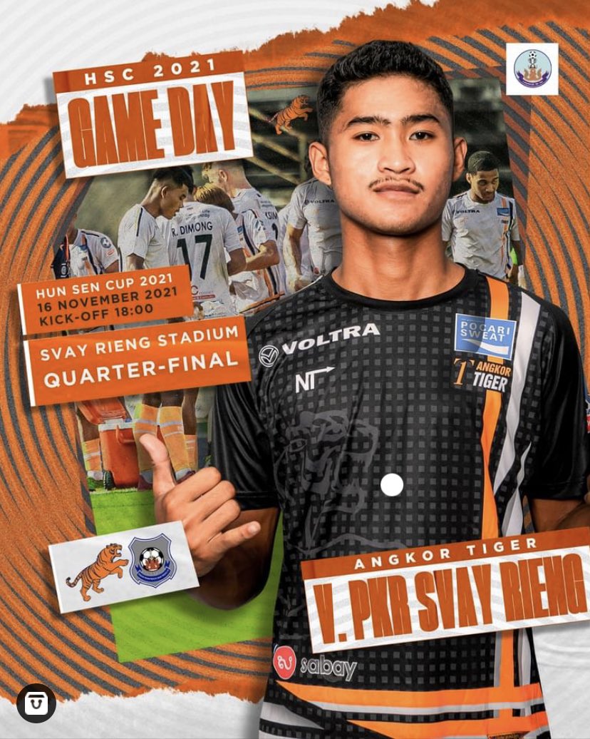 Angkor_Tiger_FC's tweet photo. 🔥マッチデー🔥

⏰18:00(日本時間20:00)キックオフ
🆚スヴァイリエンFC
🏟スヴァイリエンスタジアム

フンセンカップベスト8
ここで勝てばベスト4❗️大事な一戦です
残り少ない試合、
気合いを入れて頑張ります！ https://t.co/qGd3nK84fn