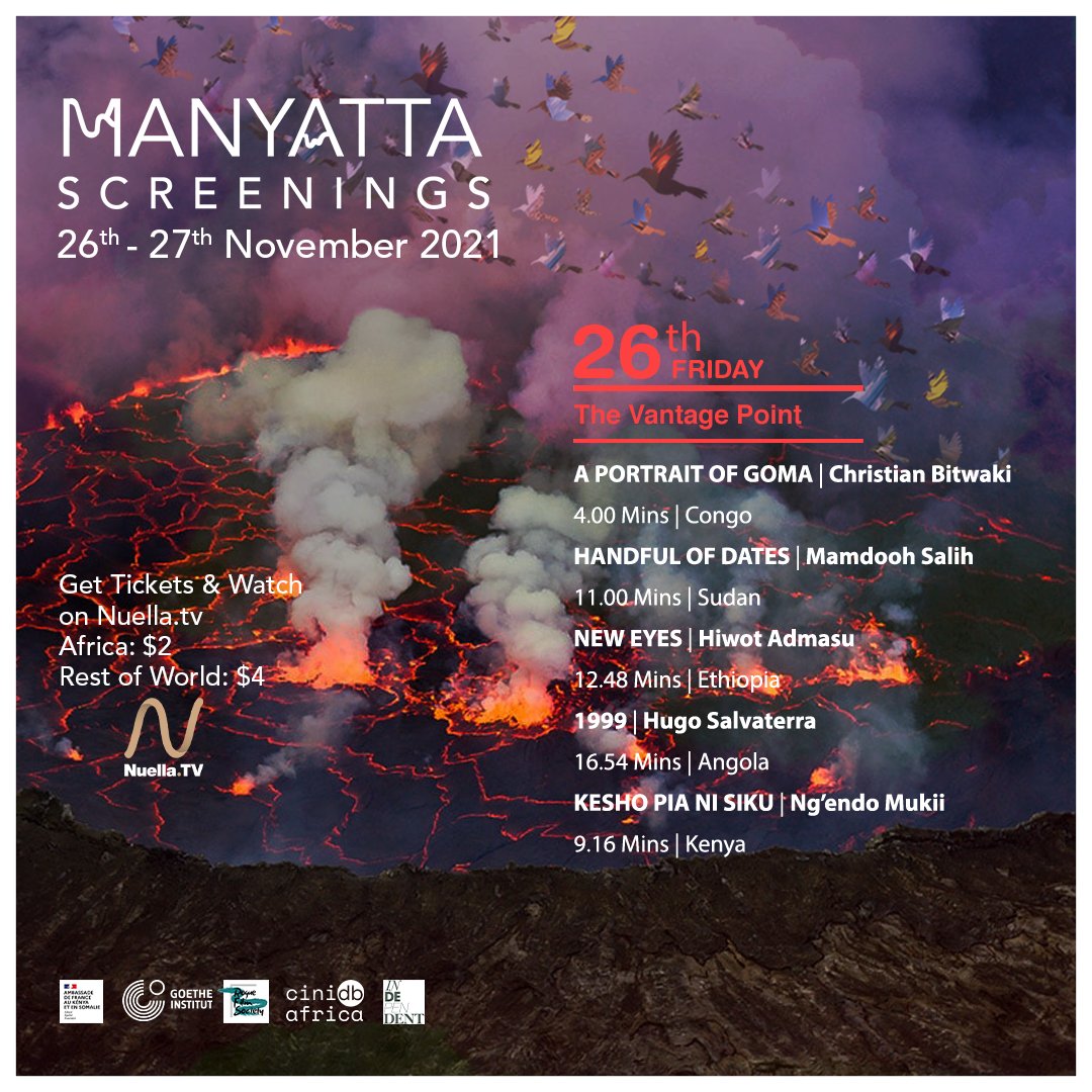 manyattascreens's tweet photo. The Portraits Of Goma opens our November program. It represents a point of view that we see with the day’s set of films.
Join us at 7:30pm EAT, Fri 26th Nov on Nuella TV. Tickets live 22nd Nov 21.
#ManyattaScreenings #AfricanCinema #MaSCVirtual https://t.co/s5sMwTfort