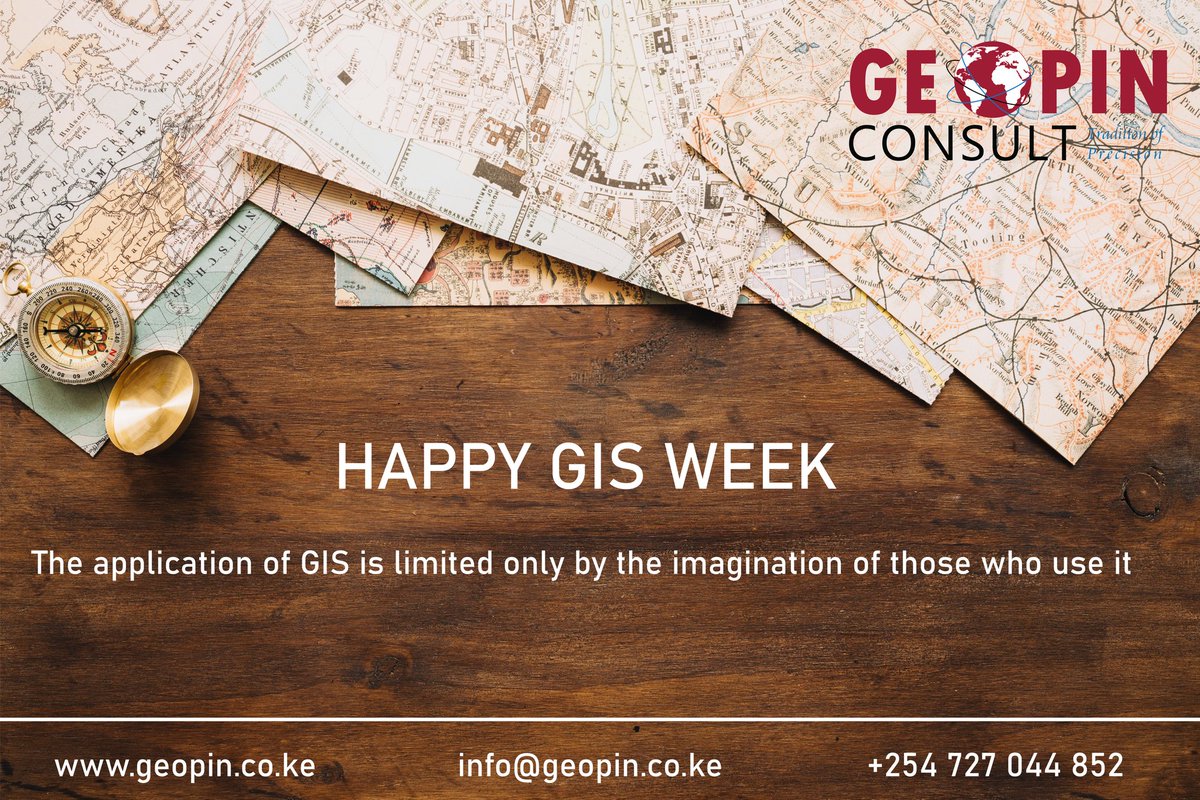 GeopinConsult's tweet image. The application of GIS is limited only by the imagination of those who use it
#GISDay #GISWeek