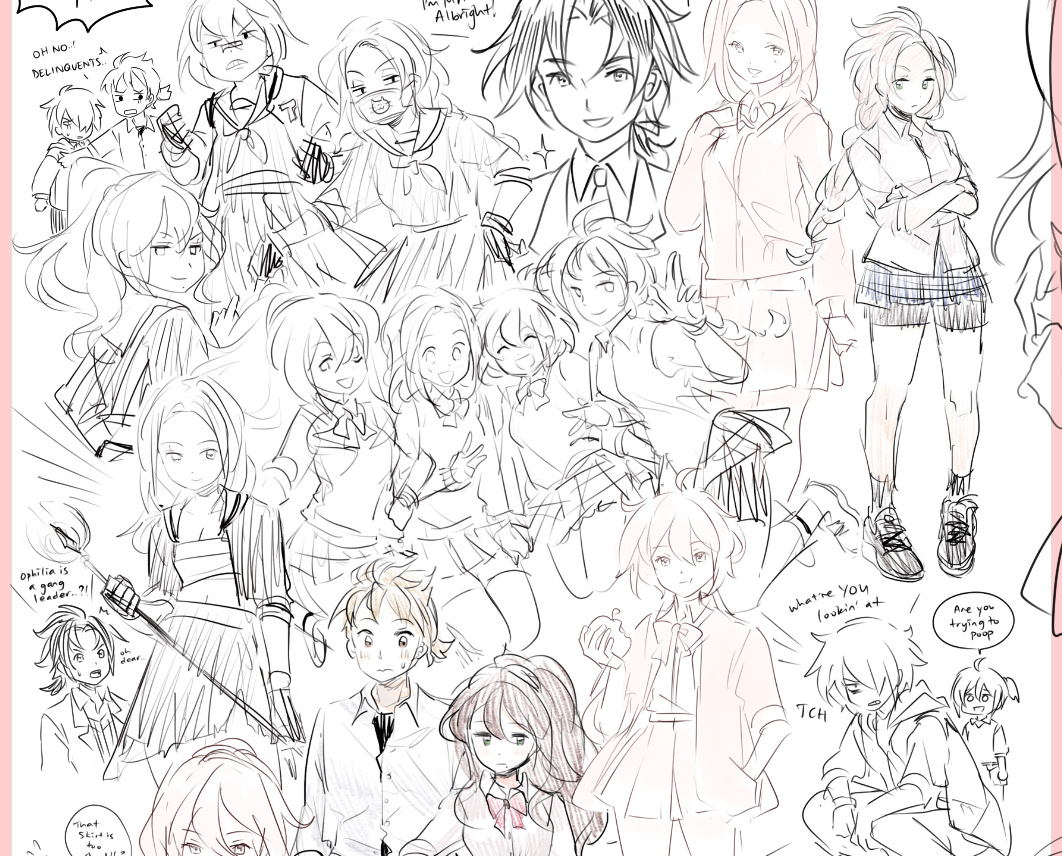 it was going to be a mess of a book...though i've been thinking of selling a digital sketchbook instead 