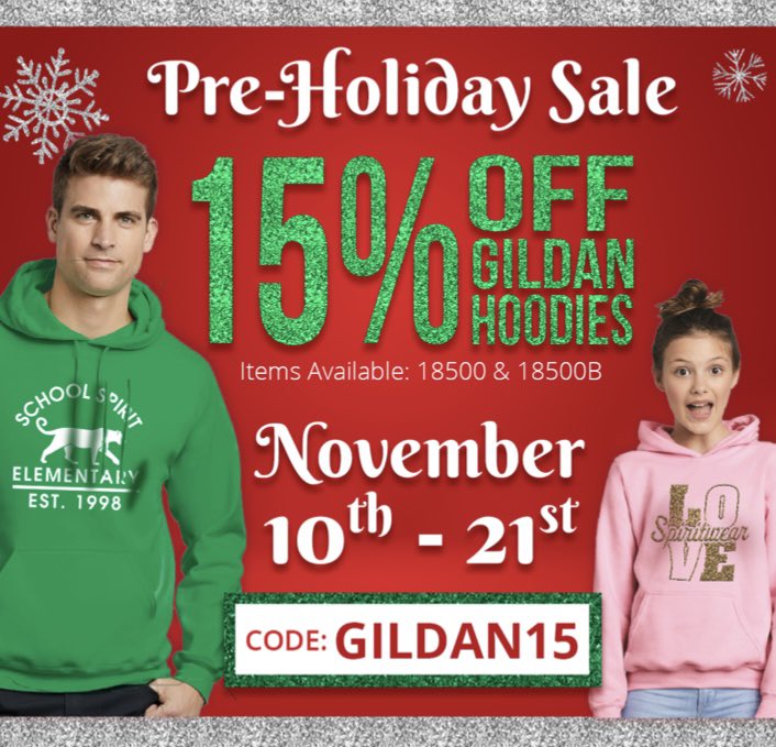 The Holidays will be here soon, so start your shopping early with our next sale at BJF’s spiritwear store! The Pre-Holiday Sale will run from November 10th - 21st. Visit bluejacketflintspiritwear.com to get yours today!