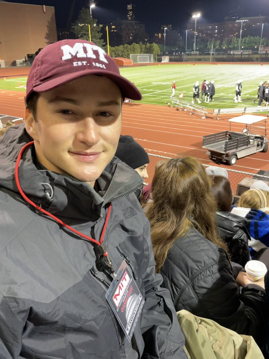 I had a great visit <a href="/MITFootball/">MIT Football</a>. I really enjoyed seeing the school and watching the team play a great game. <a href="/FBcoachNP/">Nick Perron</a>
