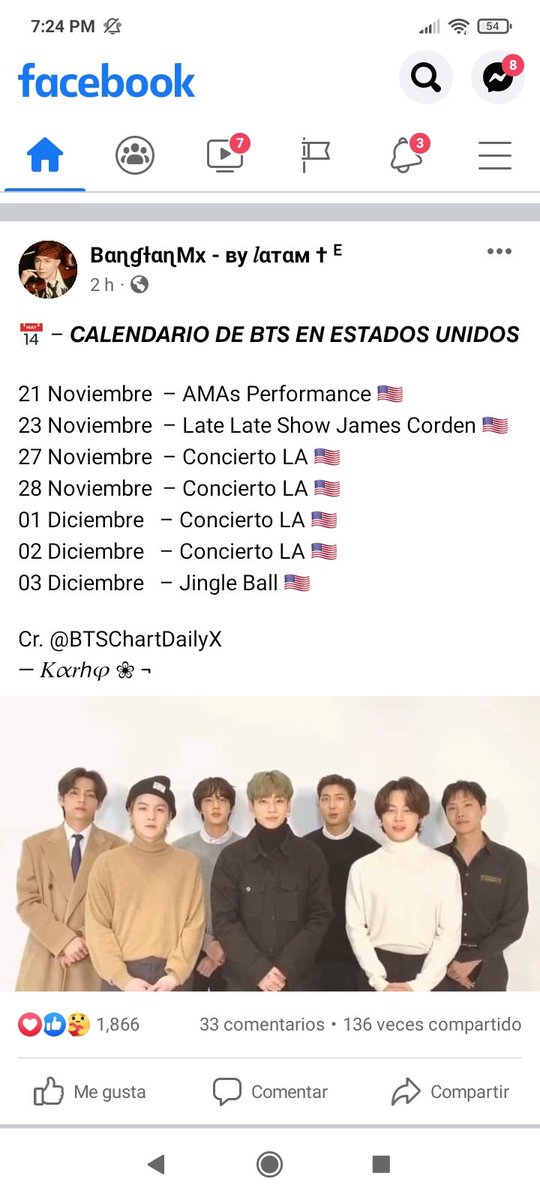 fhervzla's tweet photo. @BangBangtanEsp_ @BTS_twt Army aquí está el calendario de usa de los chicos 😎🙊🙉😍😍 https://t.co/EoVAS2wldw