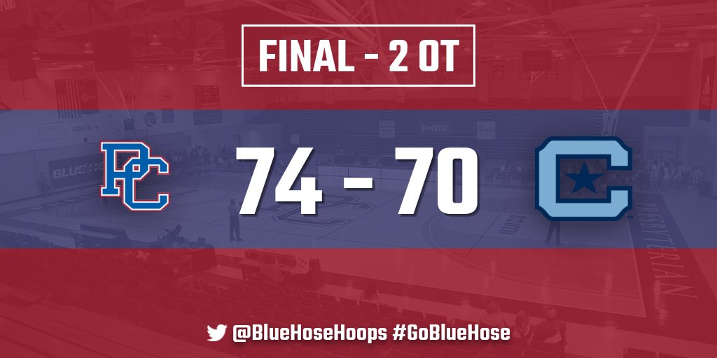BlueHoseMBB's tweet photo. FINAL |

BLUE HOSE WIN!

Harrison with 21 pts., 10 rebs. 
Hill with 11 pts, 13 rebs.
Reddish-Rhone with 14 pts.
McCormack with 13 pts. 

#ForEachOther // #GoBlueHose https://t.co/N5U9lHdOPK