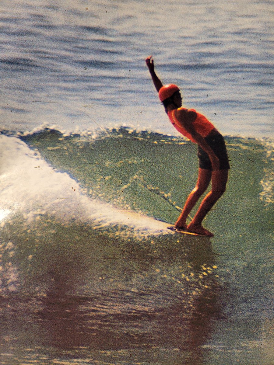 Nikejerk's tweet photo. I have so many old issues of #surfermagazine and I only went through like 5 of them and came away with so many good images. This first 1 is a vintage photo of a guy just doing his thing, a tube, and some beautiful type. #typography #collage #nftart #nft #nftartist #digitalart https://t.co/Jzu3WqXrII