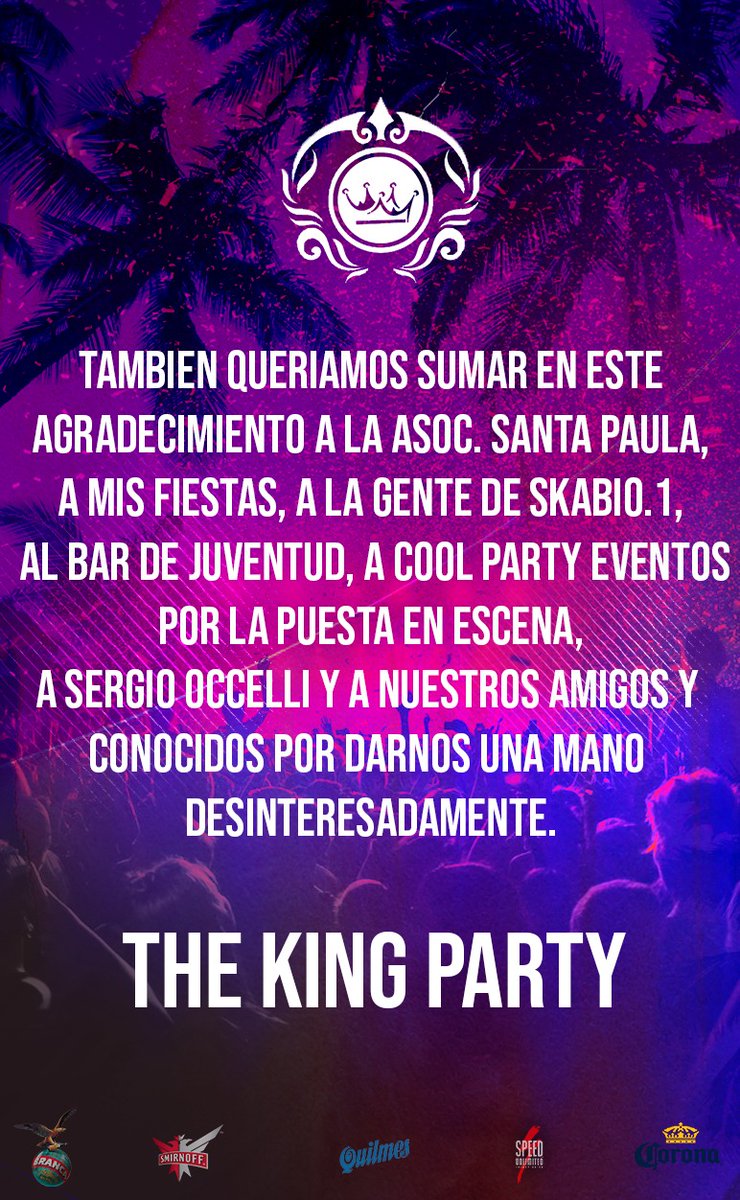 THEKINGBAR1's tweet photo. GRACIAS A TODOS!!! VOLVEREMOS PRONTO 👑👑👑👑 https://t.co/J6QWN98Ns5