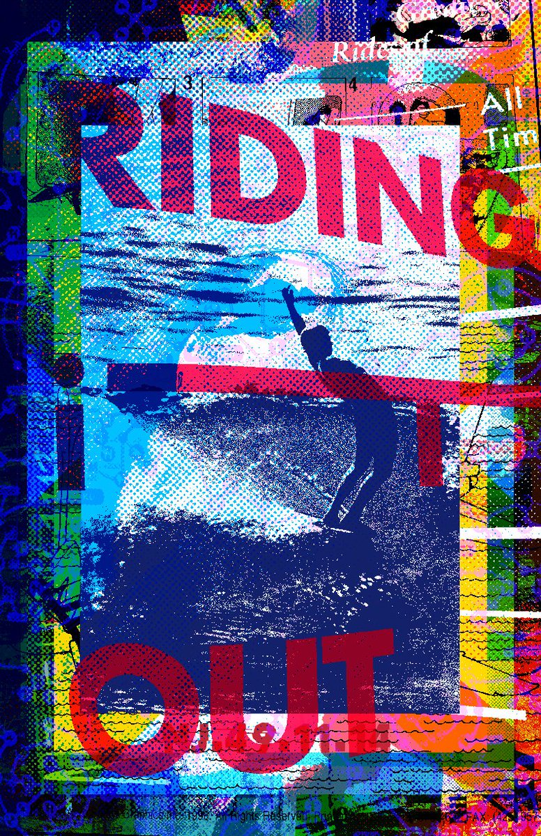 Nikejerk's tweet photo. I have so many old issues of #surfermagazine and I only went through like 5 of them and came away with so many good images. This first 1 is a vintage photo of a guy just doing his thing, a tube, and some beautiful type. #typography #collage #nftart #nft #nftartist #digitalart https://t.co/Jzu3WqXrII