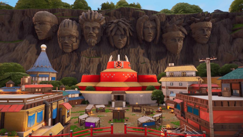 la Aldea de Konoha para Fortnite x Naruto Shippuden.