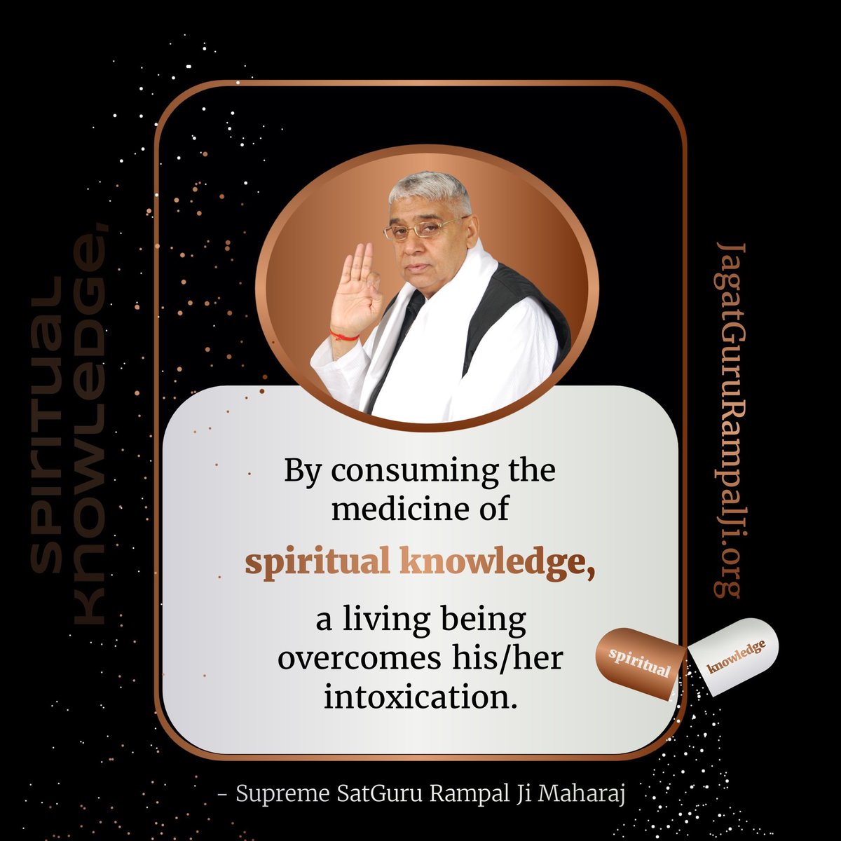 _its_tannu_'s tweet photo. #GodMorningTuesday
👉Be consuming the medicine of spiritual knowledge,a living being overcomes his/her intoxication.
        - Saint Rampal ji Maharaj
👇
 https://t.co/HkMenueB05