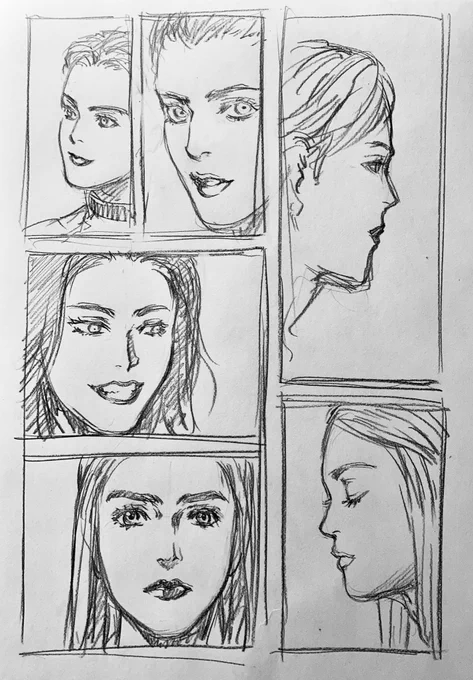 ラフ描き、息抜き、女性の顔

たまには写真とか雑誌見て描かないと、パロディばかりだと絵のバランスがわからんくなる 