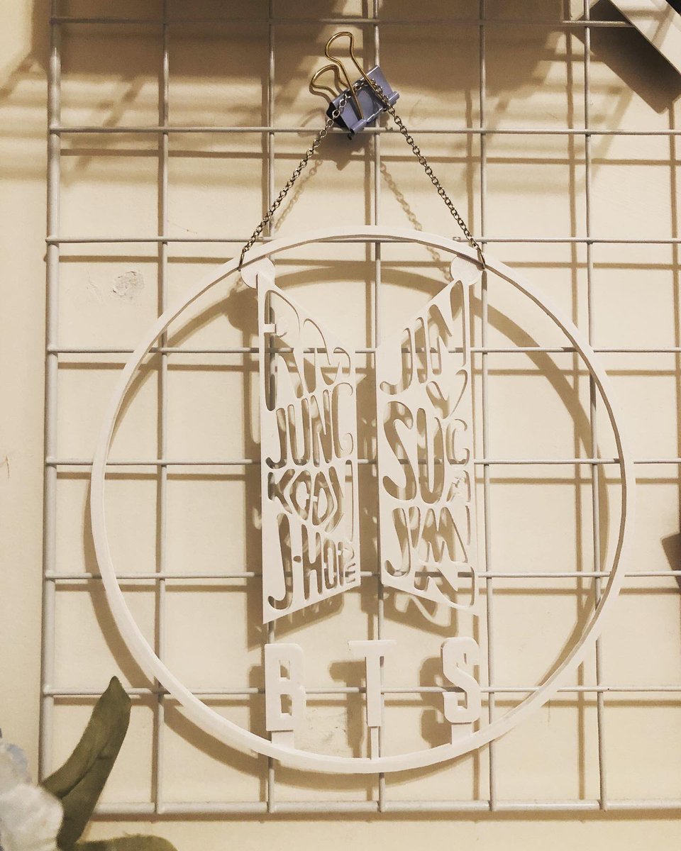capsulecorpinno's tweet photo. New 3D Printed BTS Logo and with Members Names Wall Decor! 🔥

#bts #btsart #btslogo #btsmembers #btsloveyourself #bangtanboys #btsarmy #jungkook #jimin #jin #v #jhope #rm #suga #3dprinted #3dprinting #3dprints #walldecor #purpleconcpt https://t.co/78uAlPq5lG