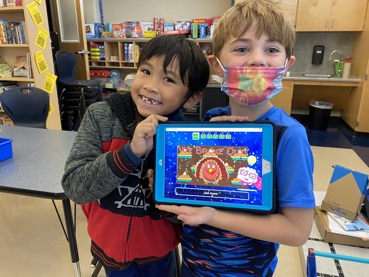 These 1st graders just finished their first <a href="/breakoutEDU/">Breakout EDU</a> and those smiles say it all 😃 <a href="/NEISDiTech/">NEISD Instructional Technology</a>