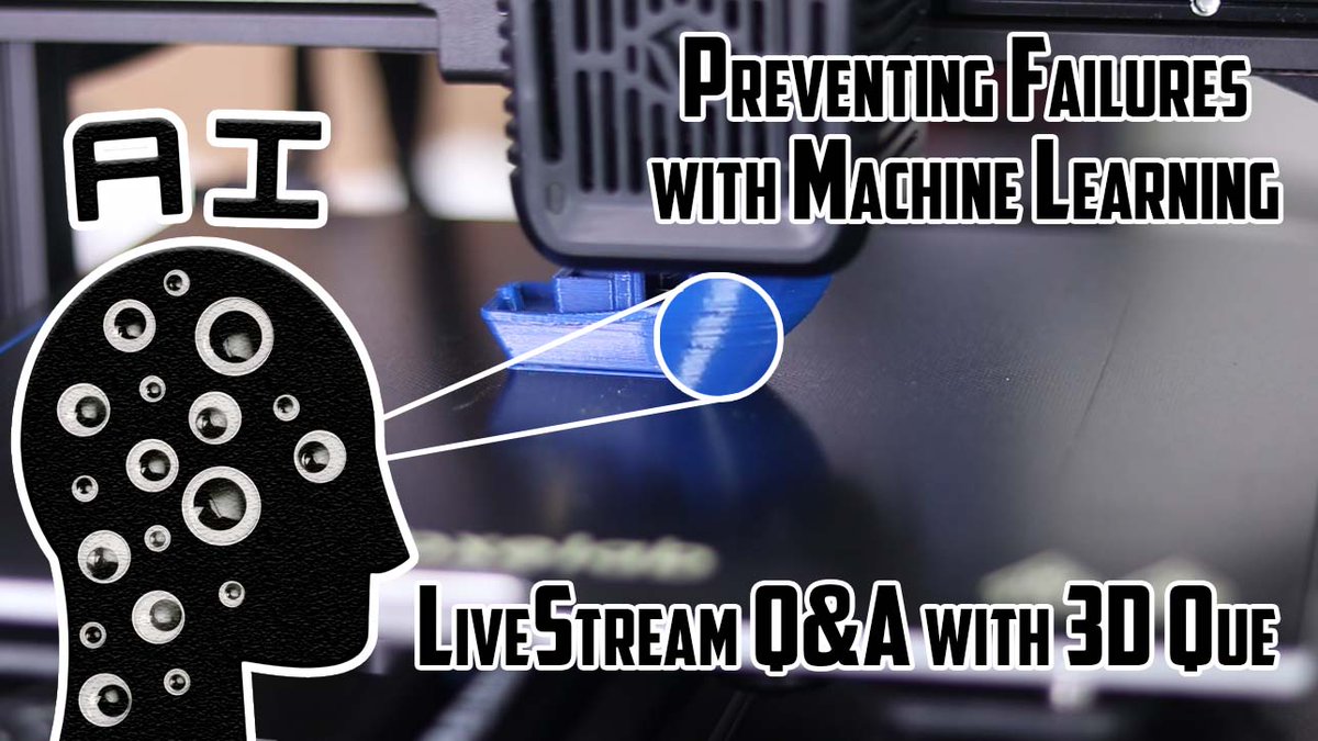 3DQue Systems Inc. (@3dque) on Twitter photo Join Mateo on <a href="/3DPrintGeneral/">The 3D Print General</a>'s youtube channel as they talk about 3DQue's work on automated failure detection for Quinly! Come to the live Q&A on Wednesday at 4:30pm PST and find out how machine vision works with automation and how it saves time while running your printers 24/7. Join Mateo on <a href="/3DPrintGeneral/">The 3D Print General</a>'s youtube channel as they talk about 3DQue's work on automated failure detection for Quinly! Come to the live Q&A on Wednesday at 4:30pm PST and find out how machine vision works with automation and how it saves time while running your printers 24/7.