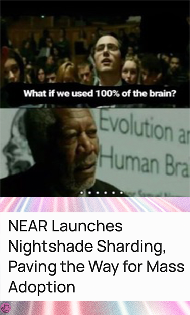 NEARosis's tweet photo. It's #MemeDropMonday &amp; all I gotta say is it's the Simple Nightshade Shard on @NEARProtocol for me ‼️☝️ 🧢 #massadoptionisNEAR https://t.co/nWKLiMjXvt