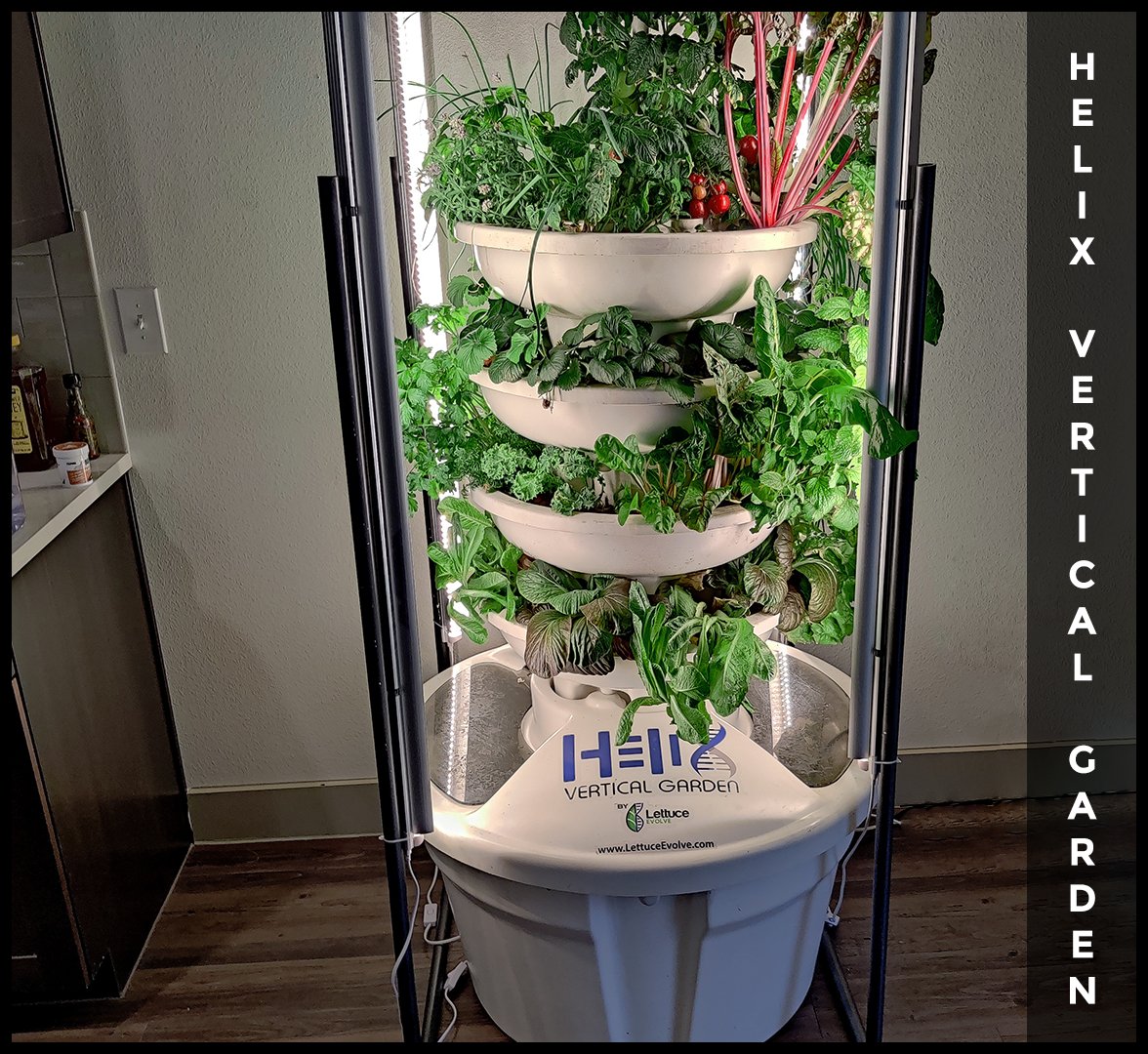 LettuceEvolve's tweet photo. @WFPChief @WFP @WFP_Media @WFP_Africa @WFP_WAfrica @WFP_MENA @WFPAsiaPacific @WFP_es @WFP_Europe @WFP_UK Give a man a fish, feed him for a day. Give him a garden, feed him for a lifetime. Our HeliX Vertical Gardens are drought resistant and self-fertilize to provide continuous access to fresh food. #LetsTalk https://t.co/y5yEhLVt6z