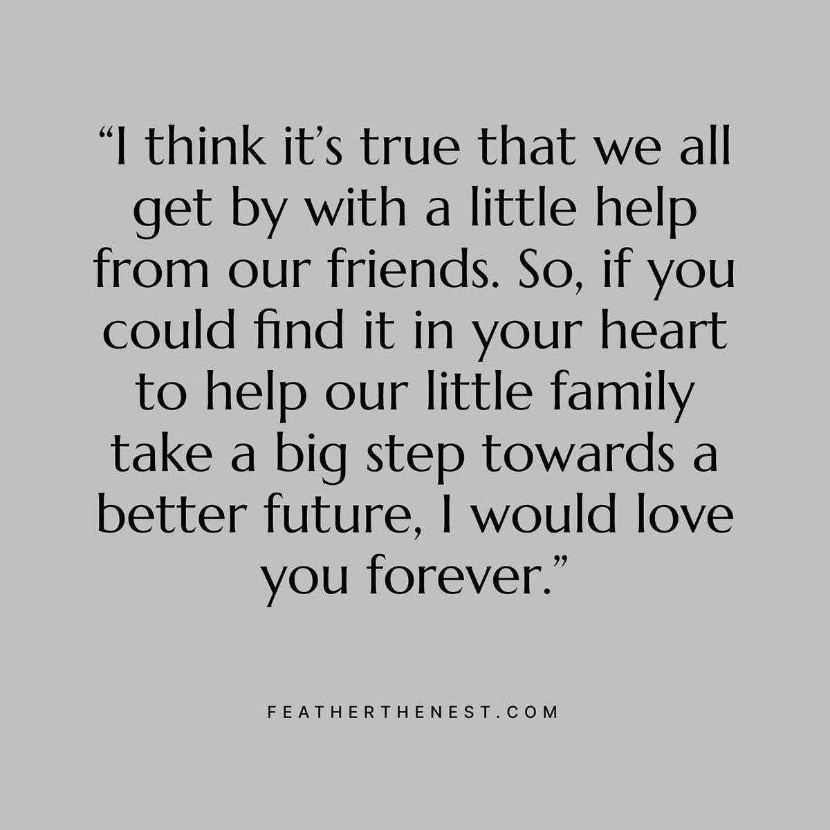 “Home ownership has just never been within my reach. 

As a single parent with a single income and student loans which will likely never be paid off, I thought it just wasn’t possible.”

Let’s come together and help Adrienne’s home ownership dreams become a reality. #FeaturedNest