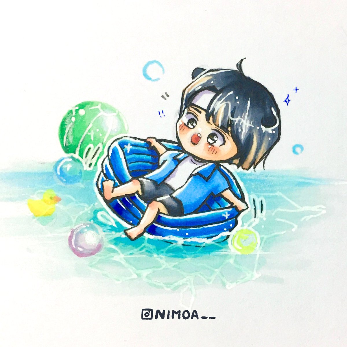 nimoa___'s tweet photo. 🐶💦
#txt #BEOMGYU
 #Markerpen #txtfanart https://t.co/vVyFERaD7n