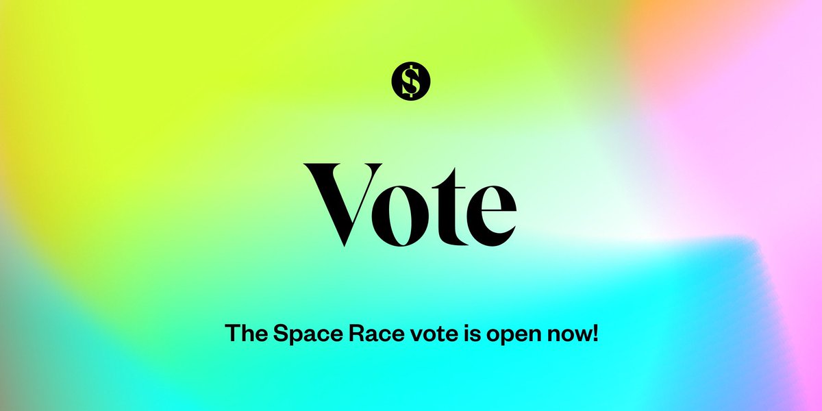 Space Race #1 voting begins today 🛸 🏁

$RARE holders can vote for the first Spaces who they'd like to see bringing decentralized curation to the SuperRare network: superrare.mirror.xyz/token-race/baf…

Voting in SR#1 runs from Nov 15th-29th

How to vote: notion.so/superrare/How-…