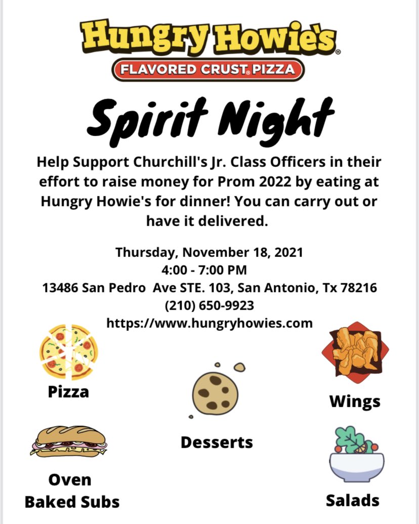 WCJRs's tweet image. WC friends and family make Thursday night a pizza night and help the Junior class raise some dough for Prom!! @churchillpta @sachurchill @parliamentWC @jferschafer @publications_wc