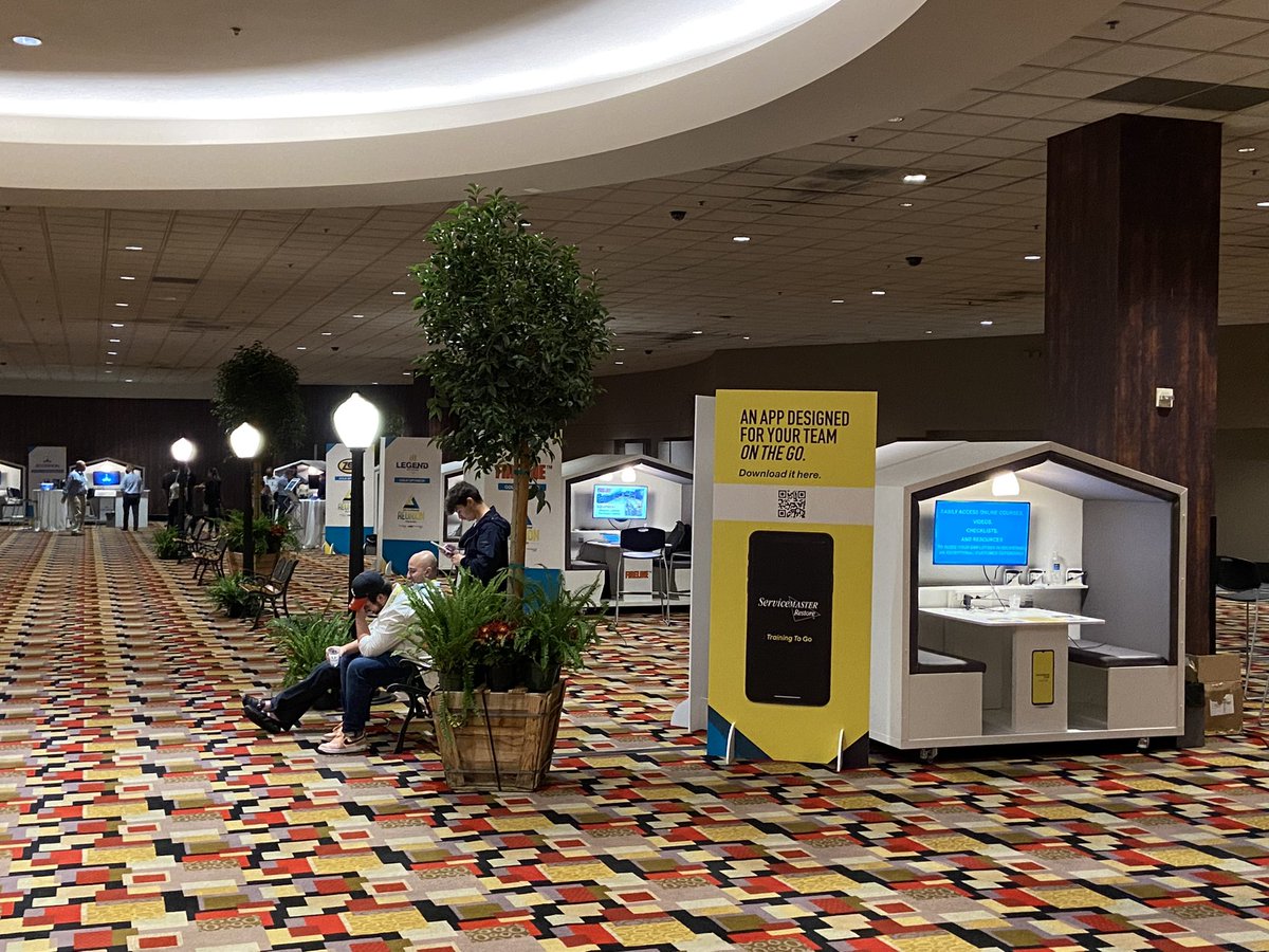 Amazing to see an entire event using 22 NOOK Event Pods for exhibit spaces! #bookanook #events