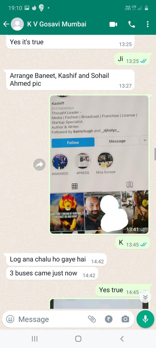 nawabmalikncp's tweet photo. Here is a whatsapp chat between K P Gosavi and an informer which mentions Kashiff Khan.
Why is Kashiff Khan not being questioned ?
What is the relationship between Kashiff Khan and Sameer Dawood Wankhede ? https://t.co/yVjW2LtUWh