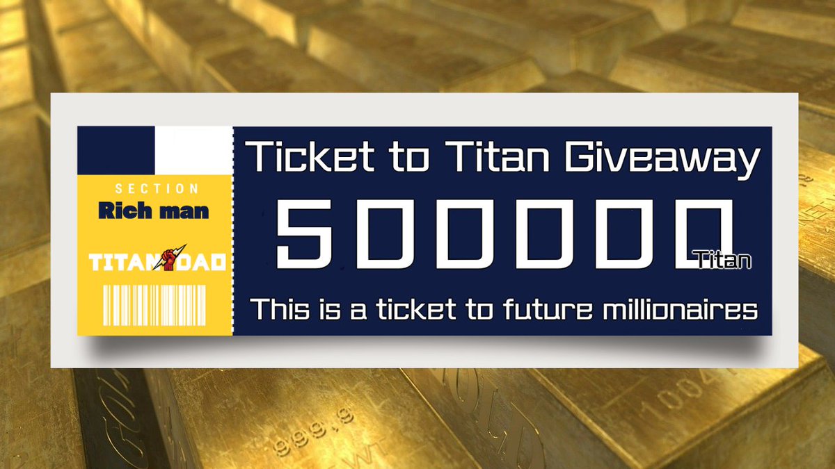 ZOS08754783's tweet photo. Thanks to our $TITAN community's hard effort, I hereby would like to presents #Giveaway campaign ✨

$TITAN 500K/person
For 50 indivisual persons who joined our discord via invitation code below ⬇️
https://t.co/vRYxuPYWDe

Condition 
Join Discord + RT + Follow me. https://t.co/0aJ3ck7dnV
