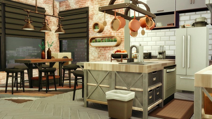 ashleyyangelina's tweet photo. Cozy industrial apartment 🤎🖤🤎
#simsbuilds #simscommunity #sims4 #thesims #thesims4 #sims4build #sims4speedbuild #ts4 #showusyourbuilds #simstagram #simstagrammers #speedbuilds #speedbuilder #somesimlishdecor #noccbuild https://t.co/MiKJYiIfTs