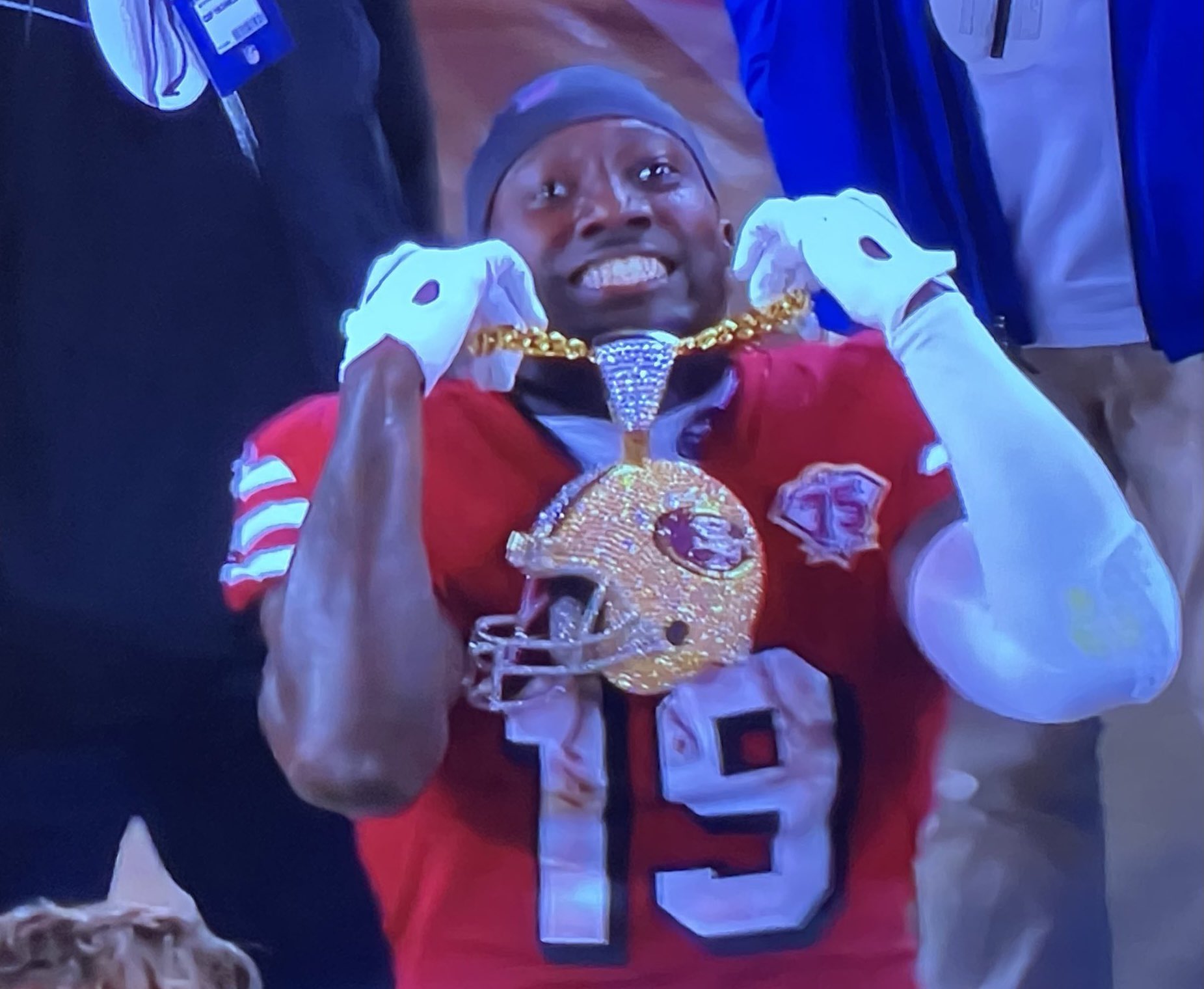 Field Yates On Twitter Deebo Samuel With The Largest Chain Of All Time Https T Co Ipotojwtaq Twitter