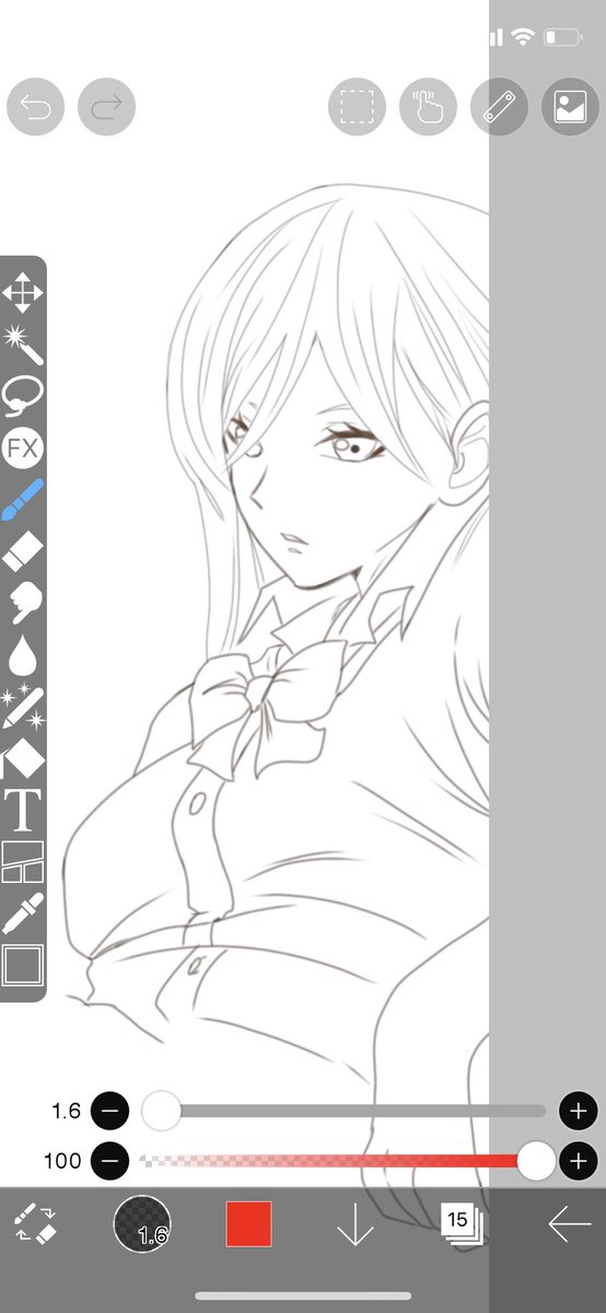 悩んでてもしゃーないからペン自作してみた
前に描いてた途中絵で試し描き
←フェードペンベースの自作ペン

→魔王鉛筆だったかな? 