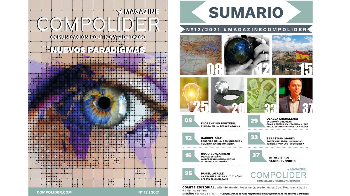 CompoLider's tweet photo. 📣Ya está disponible la #MagazineCompoLider N12 sobre “Nuevos Paradigmas”.

🗣️ Entrevista a @divoskus presidente de la @cumbrecp sobre los nuevos retos de la #Compol 

Otros autores: 
@Fl_Portero , @gabodiazlomeli , @hugozunzarren , @dlacalle , @olalla_M y #SebastiánMariz https://t.co/RIRTS4wgNG