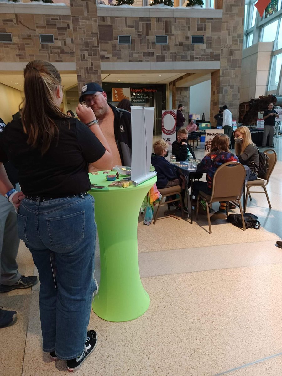 BosonStudios's tweet photo. We had a GREAT time at the Hoosier Gaming Expo this past weekend at the Indiana State Museum! Here are some pics from the event #hoosiergamingexpo #turduckengame #bosonstudios #capsandstones #tchotchkewars https://t.co/Yrt9bUsUjH
