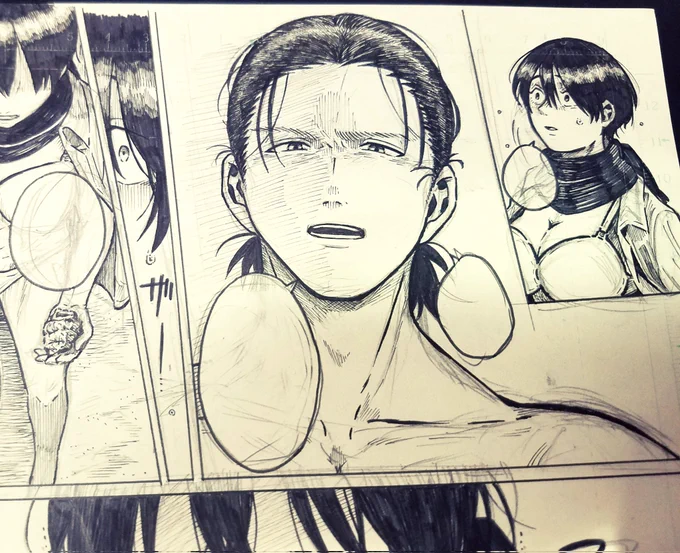 進撃初心者なのでエレンの描き方がふわふわしてる…………。 