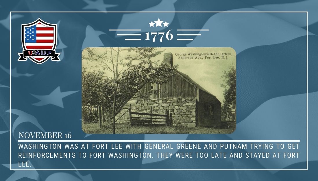 USA_LLP's tweet photo. #November16 1776 #GeorgeWashington at #FortLee with #NathanaelGreene and #IsraelPutnam https://t.co/Jq0QSHLI90