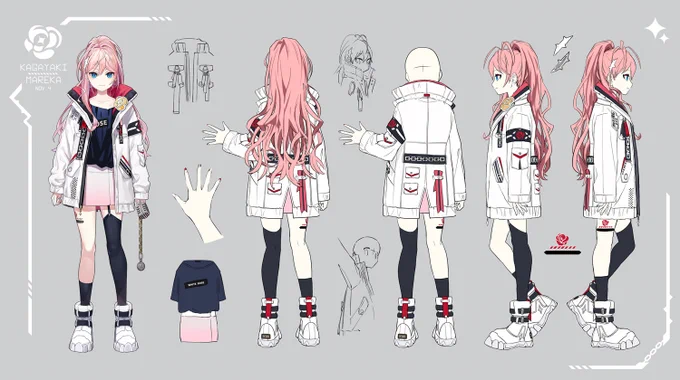 【お仕事】VTuber輝稀華(@kgyk__mareka)さまの
新衣装デザイン、live2D絵、キービジュアルを制作させて頂きました!

元デザインを残しつつ、新しい印象になるよう頑張りました…🤣エレクトロポップな新曲が素敵です✨ 