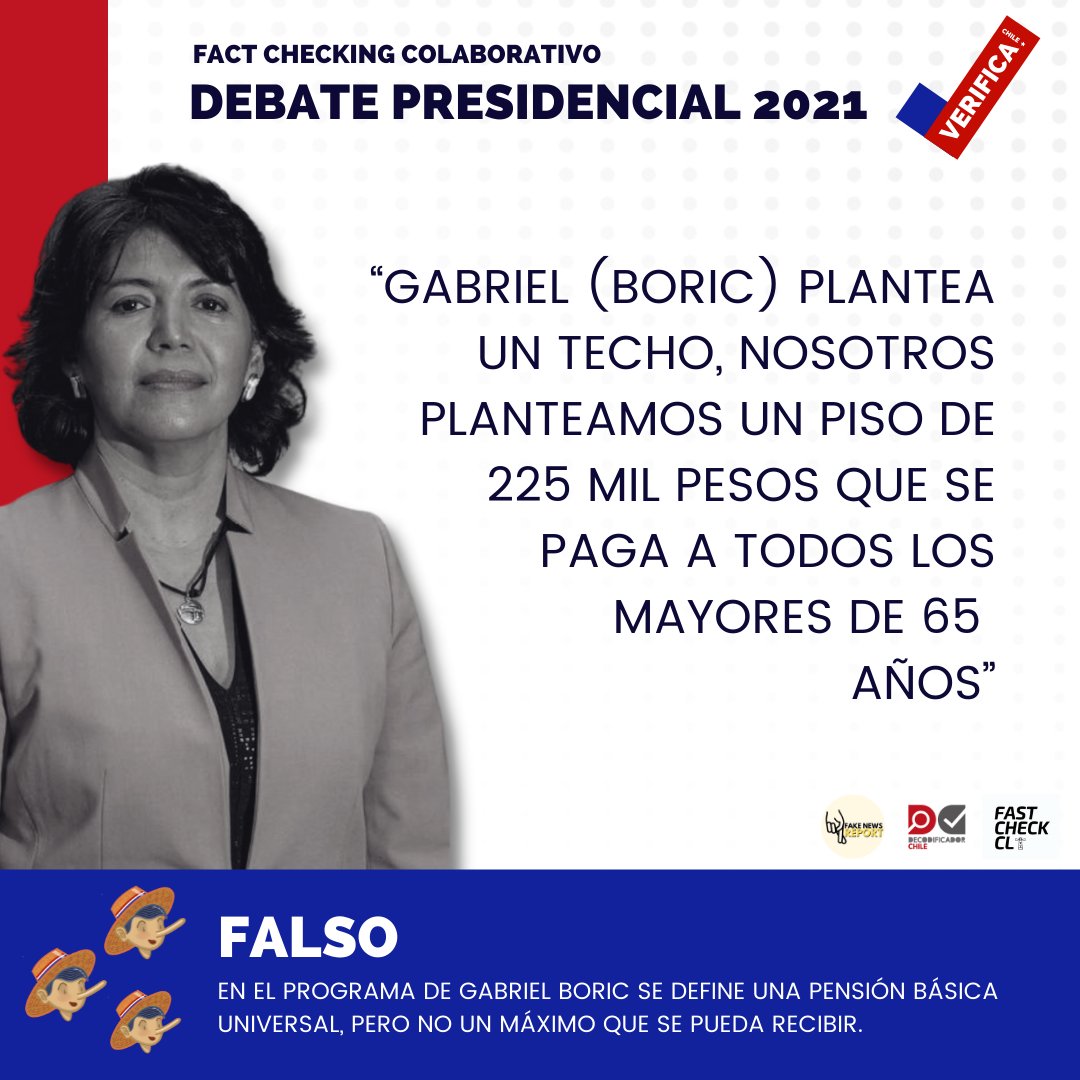 DecodificadorCl's tweet photo. En el programa de Gabriel Boric se define una Pensión Básica Universal, pero no un máximo que se pueda recibir. Nota: https://t.co/9g4mnQR8O3
#VerificaChile #DebatePresidencial2021 https://t.co/2w2aTC1CIl