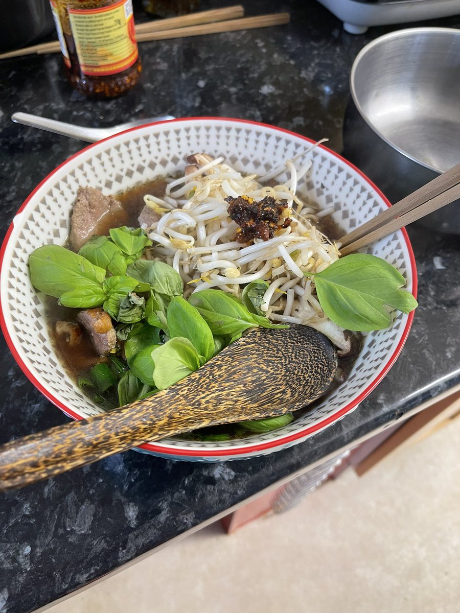 Streetcurry's tweet photo. Making #vietnamese #pho at home is no substitute fo sitting on a roadside in #saigon sadly ☹️ https://t.co/PpTCNSx2T3