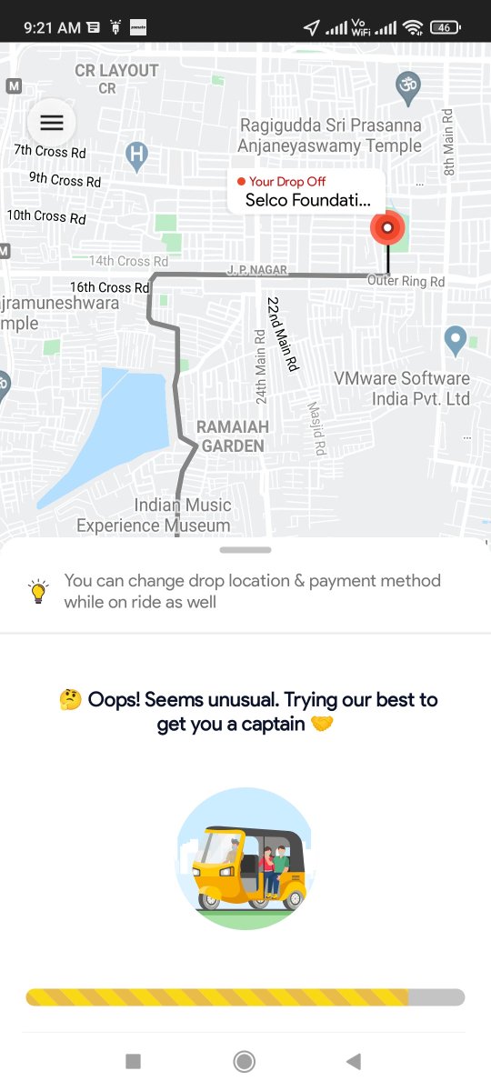 nachkool's tweet photo. Stop saying unusual @rapidobikeapp . This is the most usual thing for your auto rides. 
#rapido #lastmile gone wrong. https://t.co/eUKafh9ilc