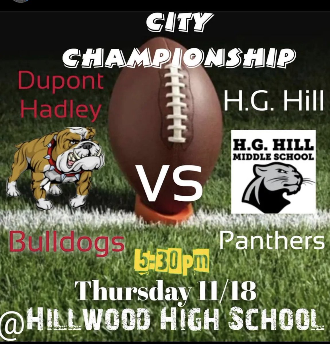 DrKDArmstrong's tweet photo. MNPS City Championship Thursday night! @hadleymiddle looking to bring another “ship” to the school on the lake. #WeAREHadley https://t.co/m49whpVQci