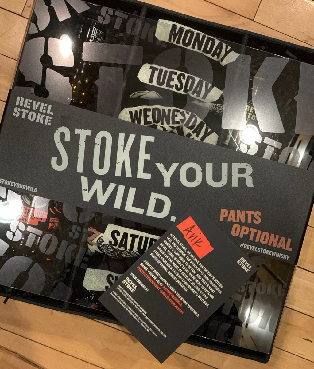 Cheers to <a href="/RevelStokeWhsky/">Revel Stoke Whisky</a> for the care package! 🍑🥃

#stokeyourwild
#revelstokewhisky