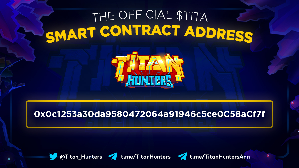 Titan_Hunters's tweet photo. 📢 Official Announcement! $TITA BEP-20 smart contract has finally been launched! 🌟

📌ONE and ONLY $TITA contract address:
0x0c1253a30da9580472064a91946c5ce0C58aCf7f

🆘🆘Be aware of scammers! Admins will never PM you directly or ask you for payments🆘🆘 https://t.co/y0hmI3Sdhk