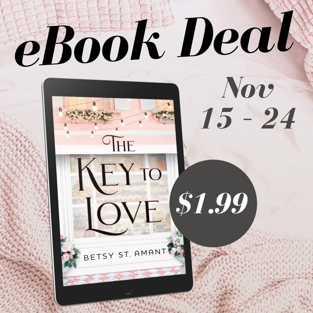 betsystamant's tweet photo. Amazing deal from my publisher! 🥳👀@revellbooks has arranged for The Key to Love to be on major sale in Kindle edition for the next week! If you haven’t met Gerard and Bri yet, this is your best chance 💜🗝 #bonappetit #TheKeyToLove #passthemacarons #authorlife #romancenovels https://t.co/vlakoLT0Nb