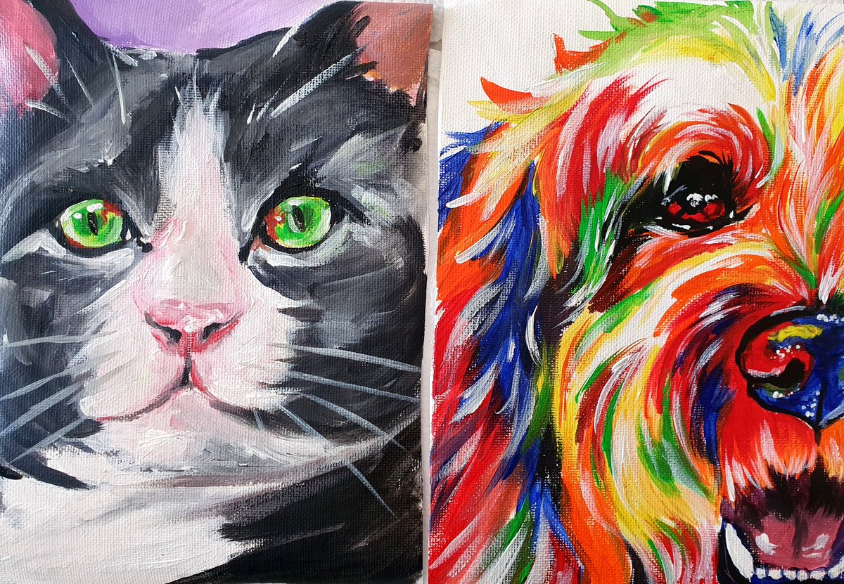JintyandRayne's tweet photo. Colourful doggy painting with ACH Group
#art #adelaide #southaustralia #australia #postcode5158 #privateartlesson #privatetutor https://t.co/AgTKxKaGbF